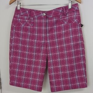 NIVO PLAID GOLF SHORT SIZE 8